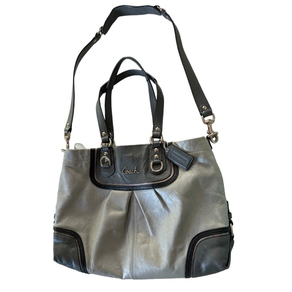 COACH Silver Ashley Handbag Purse. - Picture 3 of 8